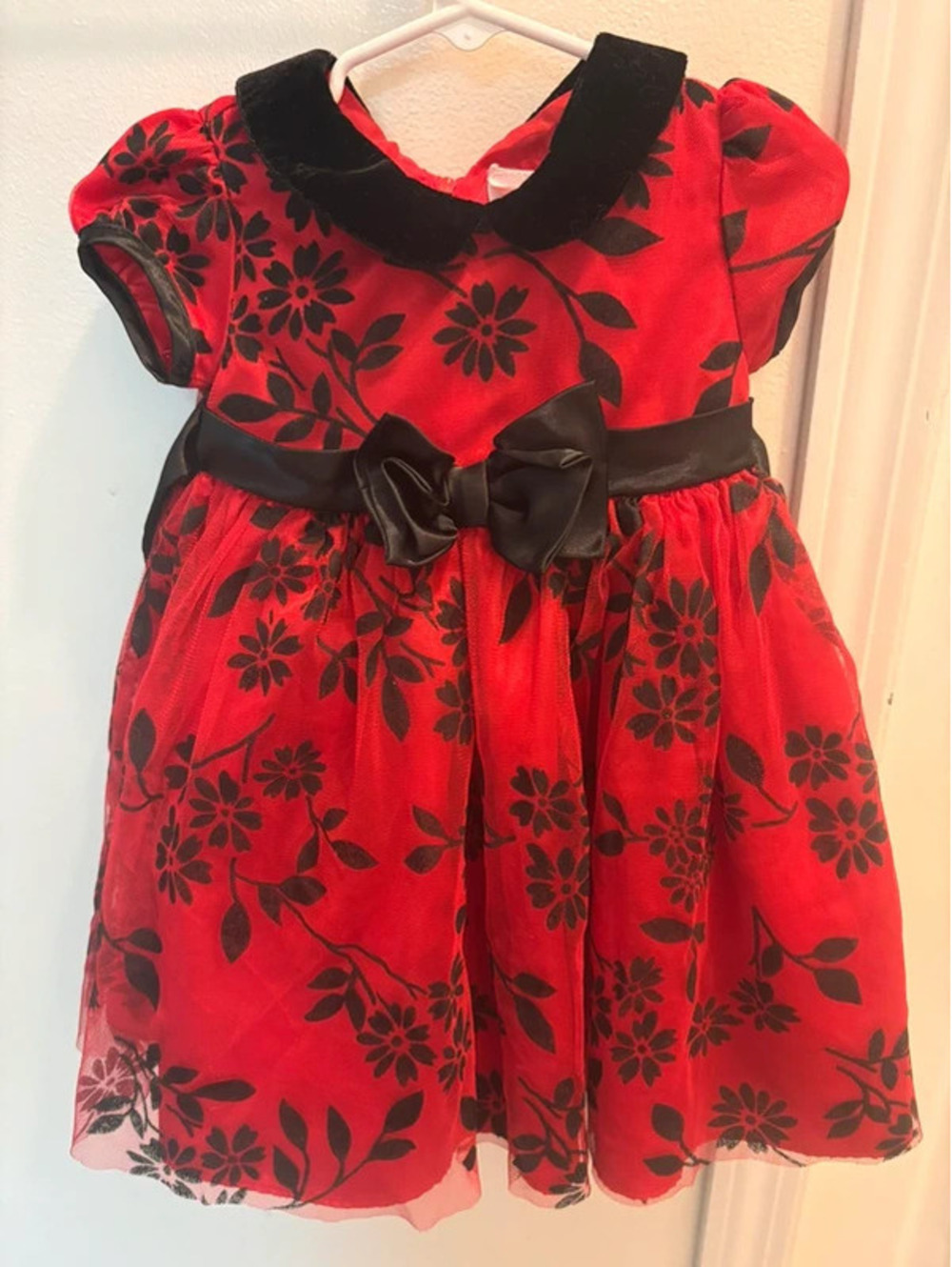 Red/Black formal dress 24months